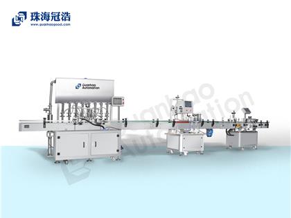 自動化膏體、液體灌裝、旋蓋、貼標生產線